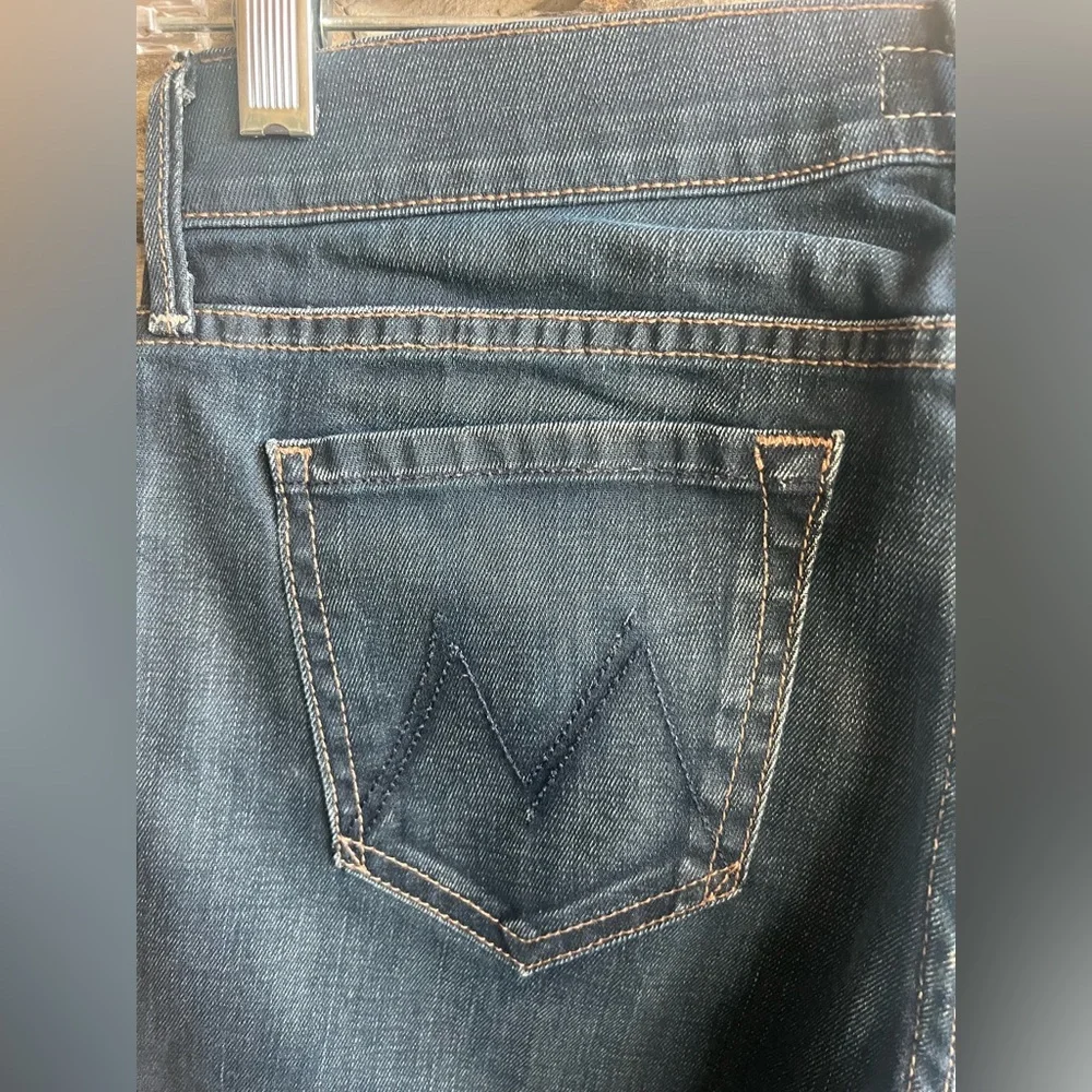 MOTHER Denim Women’s  “The Vamped” Style with Wash: “Gift Wrap” Jeans - Picture 6 of 15